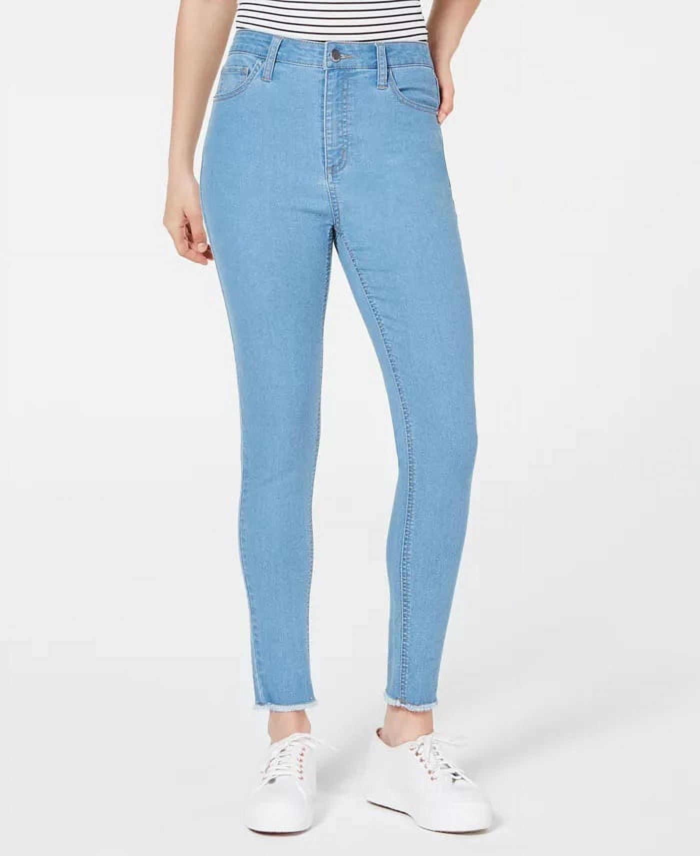 Tinseltown Juniors' HighRise RawHem Skinny Jeans Blue Size 1