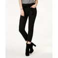 thumbnail image 1 of Tinseltown Juniors Paperbag Step Hem Skinny Jeans Washed Black 9, 1 of 1