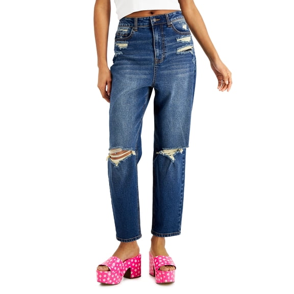 Tinseltown Juniors' Ripped Jeans Medium Fle 3