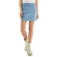 thumbnail image 1 of Tinseltown Juniors' Seamed Mini Skirt XS B4HP (Blue), 1 of 5