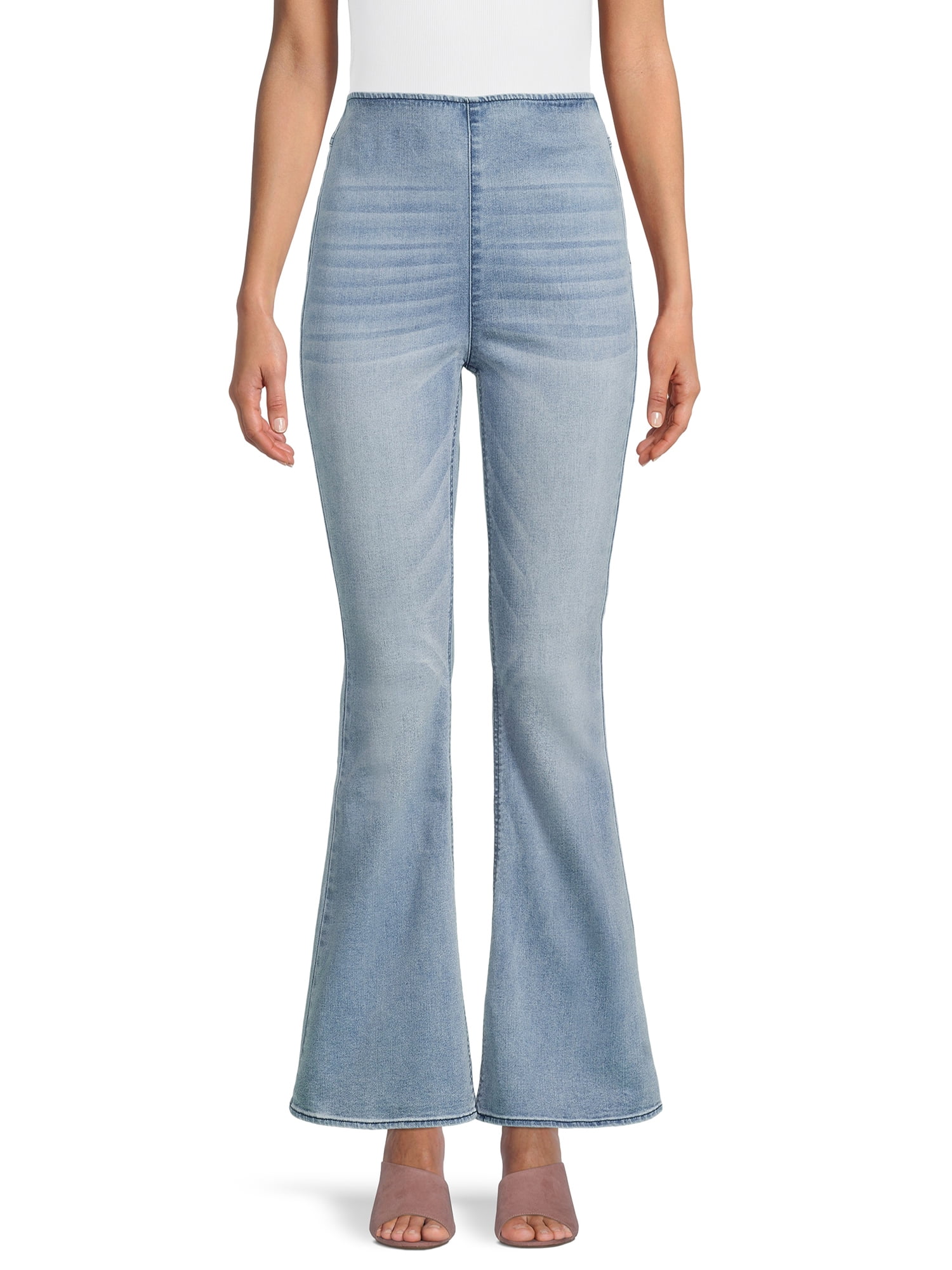 Tinseltown Flare Jeans - Vintage Flared Hem - Walmart.com