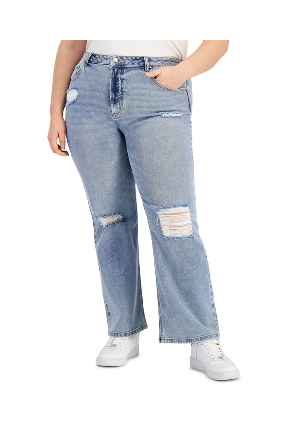 Women's Wide Leg Jeans Blue Size 20W