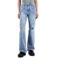 thumbnail image 1 of Tinseltown Womens Flare Relaxed Fit Jeans, Blue, 15, 1 of 1