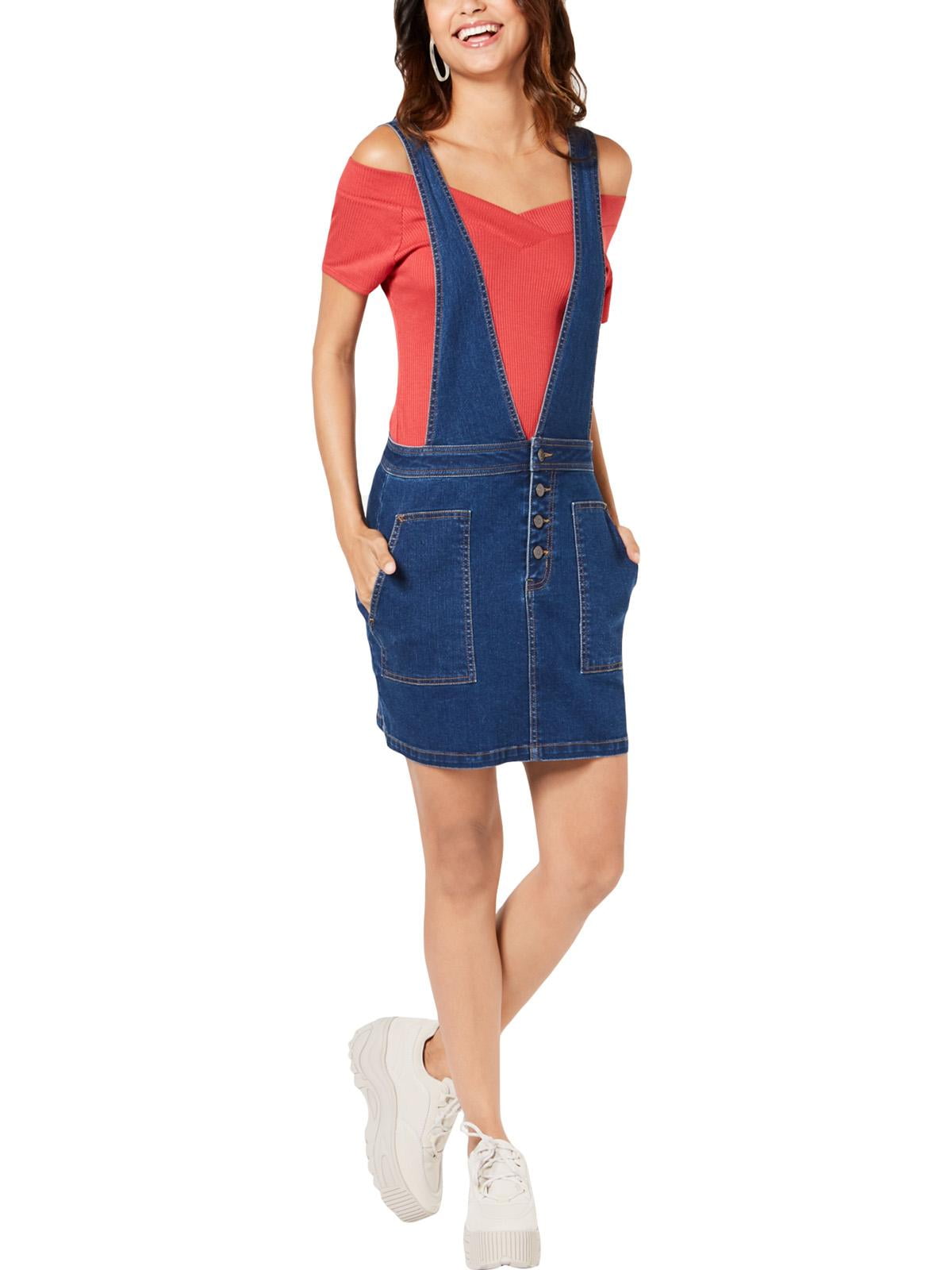 Denim recognized jumper skirt