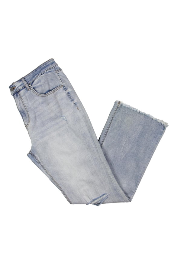 Womens Plus High Rise Stretch Flare Jeans