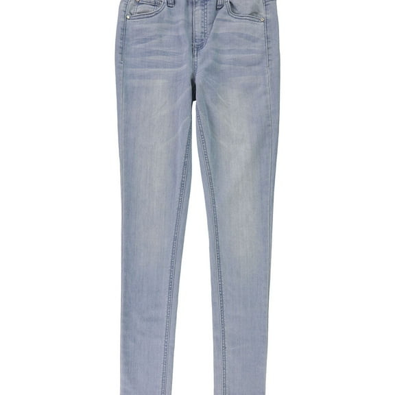 Tinseltown Womens Solid Skinny Fit Jeans, Blue, 0