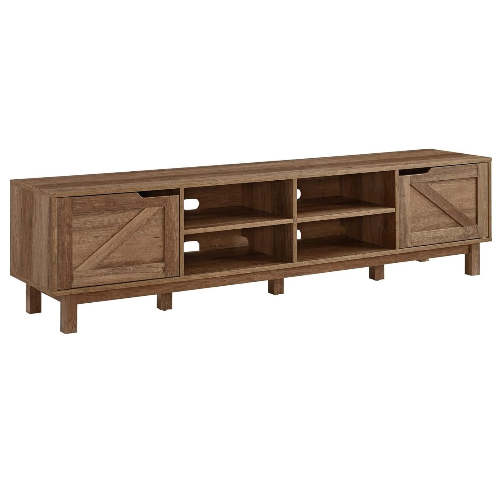 Tinsley BarnDoor Low Stand for TVs up to 80 Inches, 70 Inch, Rustic