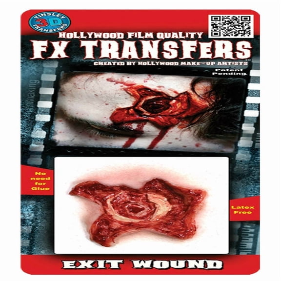 Bullet Exit Wound Victim 3D FX Transfer Costume Accessory