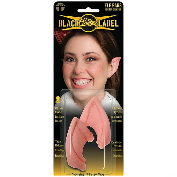 Tinsley Transfers Elf Ears by Black Label Latex - Realistic Latex Prosthetics