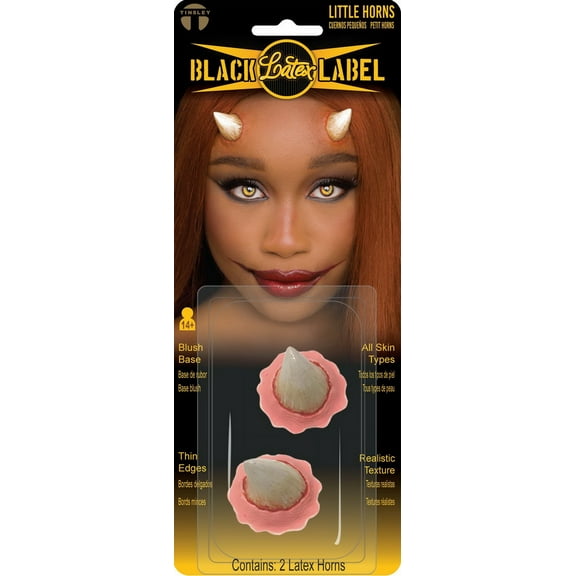 Tinsley Tattoos DFBLL011 Little Latex Horns Prosthetics Makeup