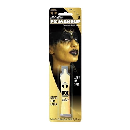 Tinsley Tattoos DFXMU023 0.24 fl oz Metallic Fx Makeup Face & Body Paint, Gold