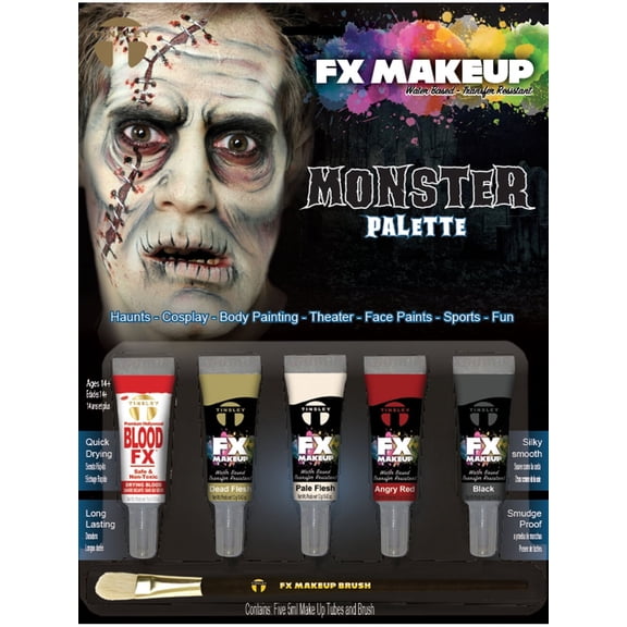 Classic Horror Monster Color Set FX Makeup Kit Costume Accessory