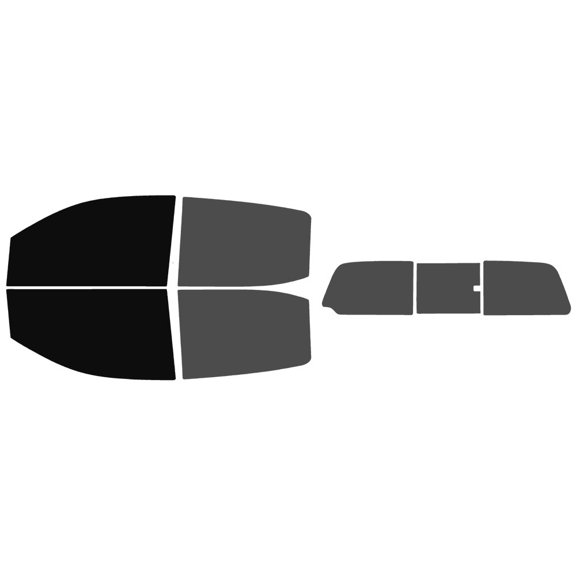 The Tint Effect Precut Window Tint Kit Compatible with Chevrolet Colorado Crew Cab 2015-2022 (Full truck includes: 5% front / 30% Rear & 3 piece slider rear windshield) Automotive Film