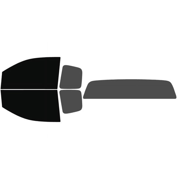 The Tint Effect Precut Window Tint Kit Compatible with Chevrolet Colorado Extended Cab Truck 2015-2022 (Full truck includes: 5% front / 30% Rear and solid rear windshield) Automotive Film
