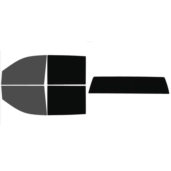 The Tint Effect Precut Window Tint Kit Compatible with Chevrolet Silverado 2500 & 3500 HD Crew Cab (2020-2024)(30% front / 5% Rear / solid rear) Automotive Film