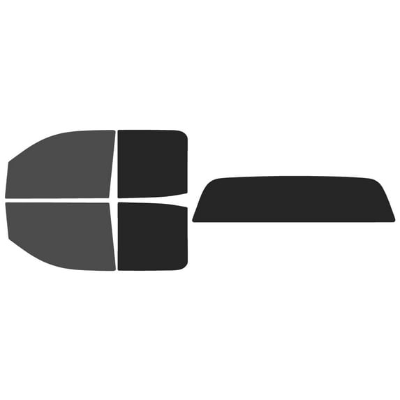 The Tint Effect Precut Window Tint Kit Compatible with Chevrolet Silverado 2500 3500 HD Double Cab (2015-2019) (Full truck: 30% front / 15% Rear & solid rear) Automotive Film