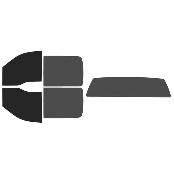 The Tint Effect Precut Window Tint Kit Compatible with Ford F-150 Crew Cab Truck (2004-2008) (Full: includes: 15% front / 30% Rear and solid rear windshield) Automotive Film