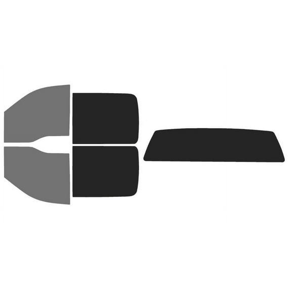 The Tint Effect Precut Window Tint Kit Compatible with Ford F-150 Crew Cab Truck (2004-2008) (Full: includes: 45% front / 15% Rear and solid rear windshield) Automotive Film