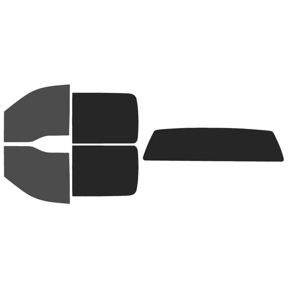 The Tint Effect Precut Window Tint Kit Compatible with Ford F-150 Crew Cab Truck (2004-2008) (Full: includes: 5% front / 30% Rear and solid rear windshield) Automotive Film