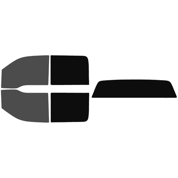 The Tint Effect Precut Window Tint Kit Compatible with Ford F-150 Crew Cab Truck (2009-2014) (Full: includes: 30% front / 5% Rear and solid rear windshield) Automotive Film