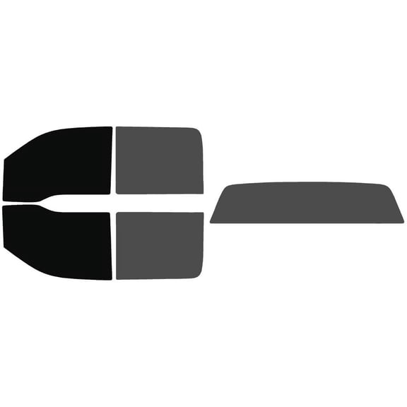 The Tint Effect Precut Window Tint Kit Compatible with Ford F-150 Crew Cab Truck (2009-2014) (Full: includes: 5% front / 30% Rear and solid rear windshield) Automotive Film