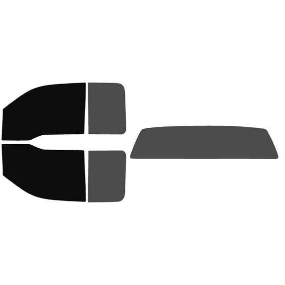The Tint Effect Precut Window Tint Kit Compatible with Ford F-150 SuperCab Extended Cab Truck (2004-2008)(Full: includes: 5% front / 30% Rear and solid rear windshield) Automotive Film