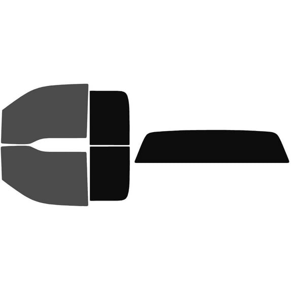 The Tint Effect Precut Window Tint Kit Compatible with Ford F-150 SuperCab Extended Cab Truck (2009-2014) (Full: includes: 30% front / 5% Rear and solid rear windshield) Automotive Film