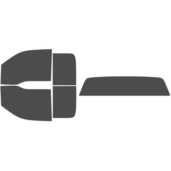 The Tint Effect Precut Window Tint Kit Compatible with Ford F-150 SuperCab Extended Cab Truck (2009-2014) (Full: with solid rear: 30%) Automotive Film