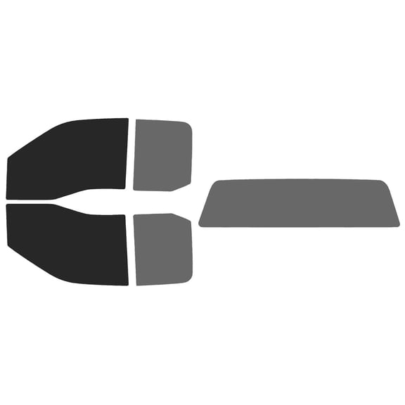 The Tint Effect Precut Window Tint Kit Compatible with Ford F-150 SuperCab Extended Cab Truck (2021-2024)(Full truck includes: 5% front doors / 30% Rear doors / solid rear windshield) Automotive Film