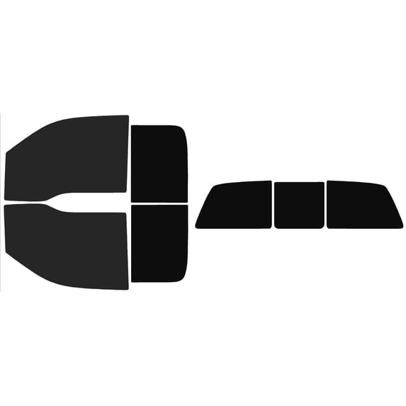 The Tint Effect Precut Window Tint Kit Compatible with Ford F-150 SuperCab Platinum Truck (2009-2014) (Full: 15% front / 5% Rear & 3 piece power slider) Automotive Film