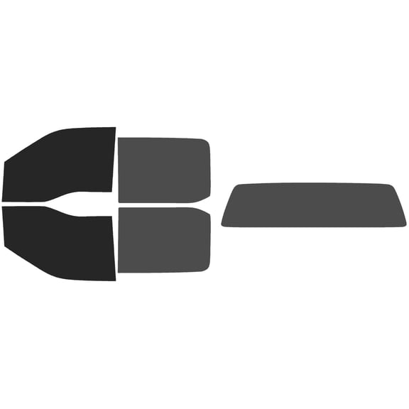 The Tint Effect Precut Window Tint Kit Compatible with Ford F-250 F-350 Super Duty Crew Cab (2017-2024)(Full truck: 15% front / 30% Rear / solid rear windshield) Automotive Film