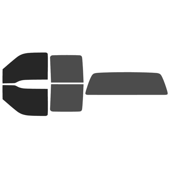 The Tint Effect Precut Window Tint Kit Compatible with Ford F-250 F-350 Super Duty Crew Cab Truck (1999-2007)(Full: includes: 15% front / 30% Rear and solid rear windshield) Automotive Film