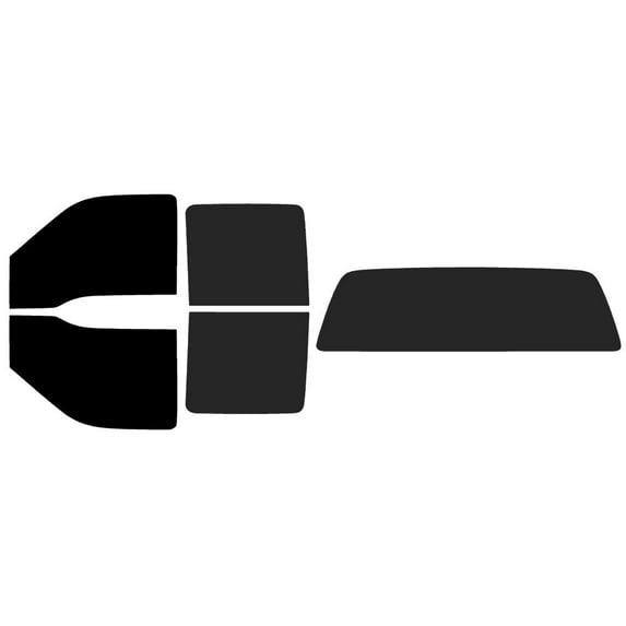 The Tint Effect Precut Window Tint Kit Compatible with Ford F-250 F-350 Super Duty Crew Cab Truck (1999-2007)(Full: includes: 5% front / 15% Rear and solid rear windshield) Automotive Film