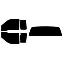 The Tint Effect Precut Window Tint Kit Compatible with Ford F-250 F-350 Super Duty SuperCab Extended Cab Truck (1999-2007)(Full: with solid rear: 5%) Automotive Film