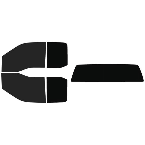 The Tint Effect Precut Window Tint Kit Compatible with Ford F-250 F-350 Super Duty SuperCab Extended Cab Truck (2017-2024)(Full truck: 15% front / 5% Rear / solid rear windshield) Automotive Film