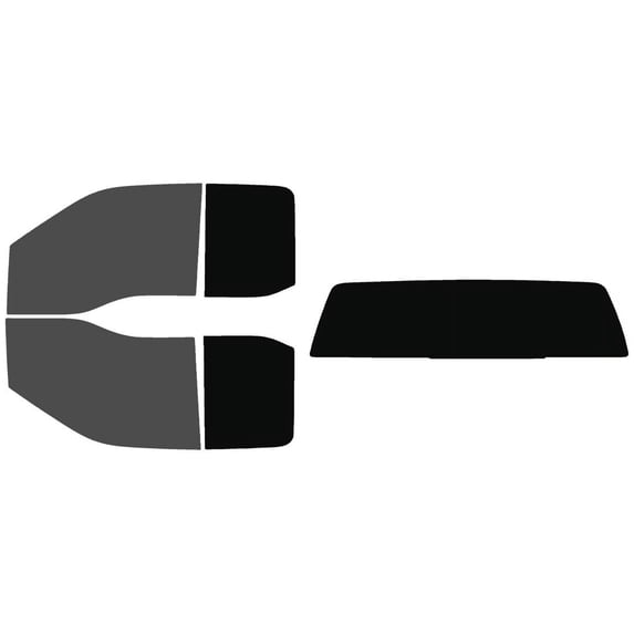 The Tint Effect Precut Window Tint Kit Compatible with Ford F-250 F-350 Super Duty SuperCab Extended Cab Truck (2017-2024)(Full truck: 30% front / 5% Rear / solid rear windshield) Automotive Film