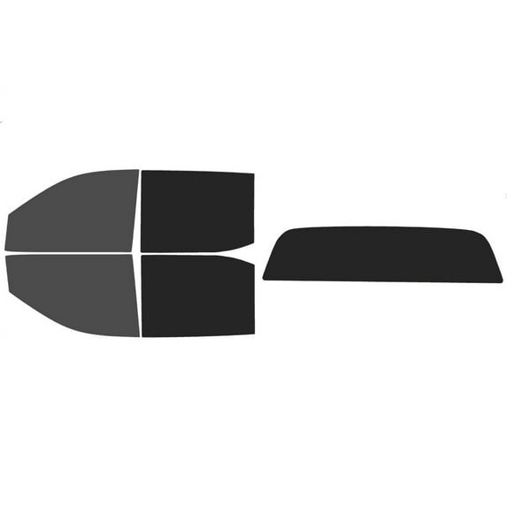 The Tint Effect Precut Window Tint Kit Compatible with GMC Sierra 1500 Crew Cab (2019-2024)(4th Generation) (30% front / 15% Rear / Solid Rear) Automotive Film