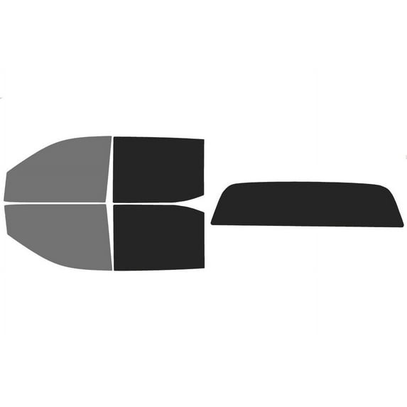 The Tint Effect Precut Window Tint Kit Compatible with GMC Sierra 1500 Crew Cab (2019-2024)(4th Generation) (45% front / 15% Rear / Solid Rear) Automotive Film