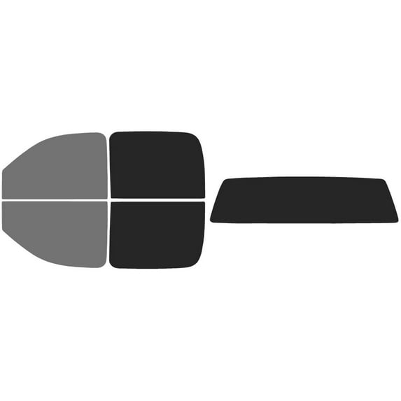 The Tint Effect Precut Window Tint Kit Compatible with GMC Sierra 1500 Crew Cab Truck (2007-2013) (Full truck includes: 45% front / 15% Rear and solid rear) Automotive Film