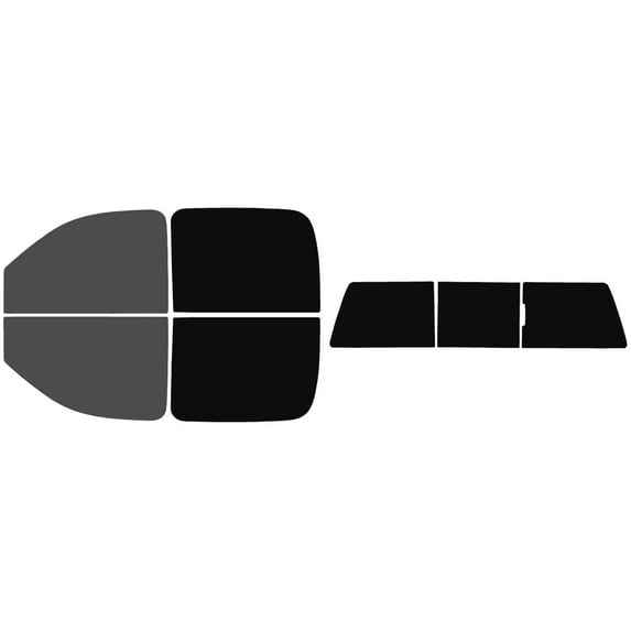 The Tint Effect Precut Window Tint Kit Compatible with GMC Sierra 2500 3500 HD Crew Cab Truck (2008-2014)(Full truck includes: 30% front / 5% Rear and 3 piece slider) Automotive Film