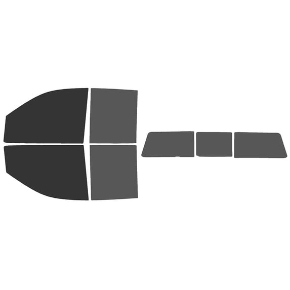 The Tint Effect Precut Window Tint Kit Compatible with GMC Sierra 2500 & 3500 HD Double Cab (2020-2024)(15% front / 30% Rear / 3 piece slider) Automotive Film