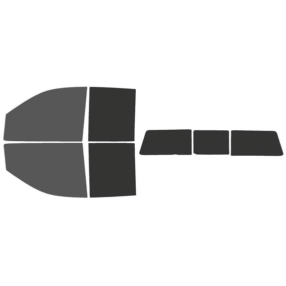 The Tint Effect Precut Window Tint Kit Compatible with GMC Sierra 2500 & 3500 HD Double Cab (2020-2024)(30% front / 15% Rear / 3 piece slider) Automotive Film
