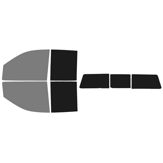 The Tint Effect Precut Window Tint Kit Compatible with GMC Sierra 2500 & 3500 HD Double Cab (2020-2024)(45% front / 5% Rear / 3 piece slider) Automotive Film
