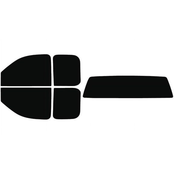 The Tint Effect Precut Window Tint Kit Compatible with GMC Sierra 2500 3500 HD Double Cab Truck (2008-2014) (Full truck with solid rear: 5%) Automotive Film