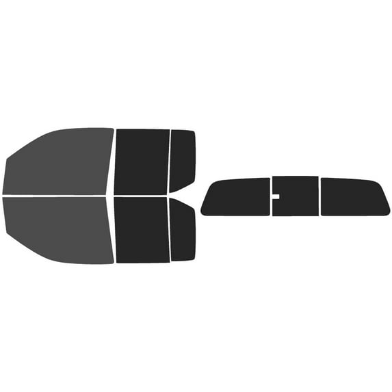 The Tint Effect Precut Window Tint Kit Compatible with Nissan Frontier Crew Cab Truck (2005-2021) (Full truck includes: 30% front / 15% Rear & 3 Piece Manual Rear) Automotive Film