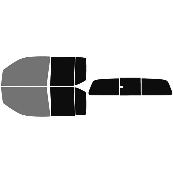 The Tint Effect Precut Window Tint Kit Compatible with Nissan Frontier Crew Cab Truck (2005-2021) (Full truck includes: 45% front / 5% Rear & 3 Piece Manual Rear) Automotive Film