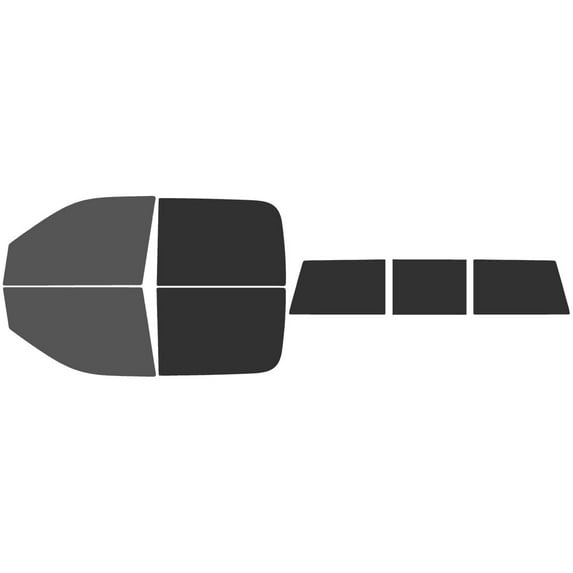 The Tint Effect Precut Window Tint Kit Compatible with Ram 1500 Crew Cab Truck (2009-2018) 4th Generation (Full truck includes: 30% front / 15% Rear & 3 piece slider rear) Automotive Film