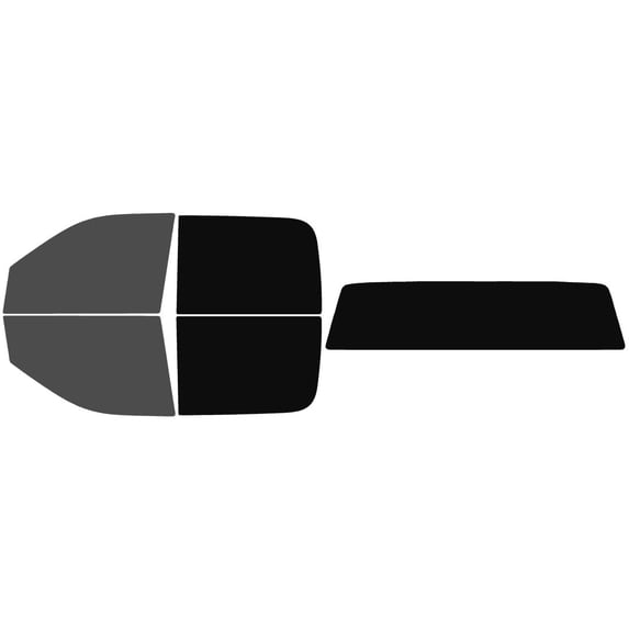 The Tint Effect Precut Window Tint Kit Compatible with Ram 1500 Crew Cab Truck (2009-2018) 4th Generation (Full truck includes: 30% front / 5% Rear and solid rear windshield) Automotive Film