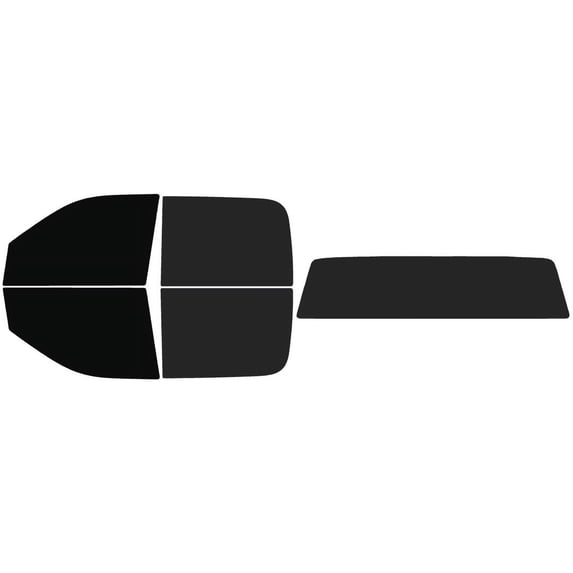 The Tint Effect Precut Window Tint Kit Compatible with Ram 1500 Crew Cab Truck (2009-2018) 4th Generation (Full truck includes: 5% front / 15% Rear and solid rear windshield) Automotive Film