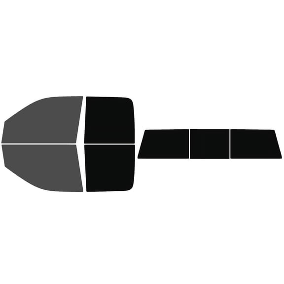 The Tint Effect Precut Window Tint Kit Compatible with Ram 1500 Quad Cab Truck (2009-2018) 4th Generation (Full truck includes: 30% front / 5% Rear & 3 piece slider rear windshield) Automotive Film
